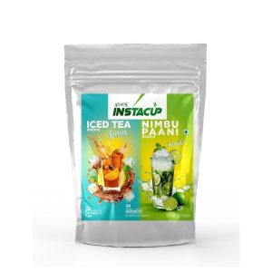 Instacup 2 in 1 iced and masala premix sachets pack